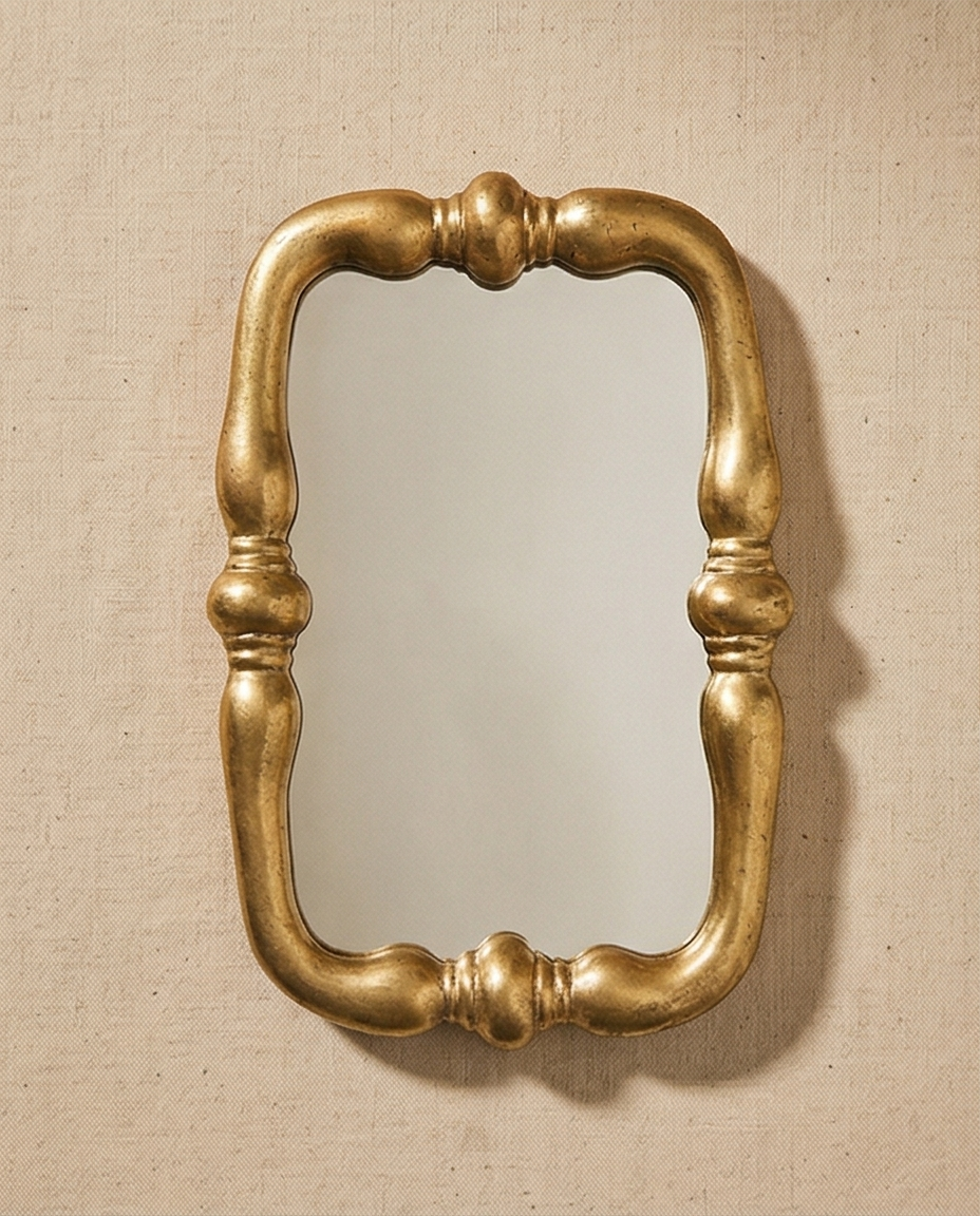 Brass Table Mirror