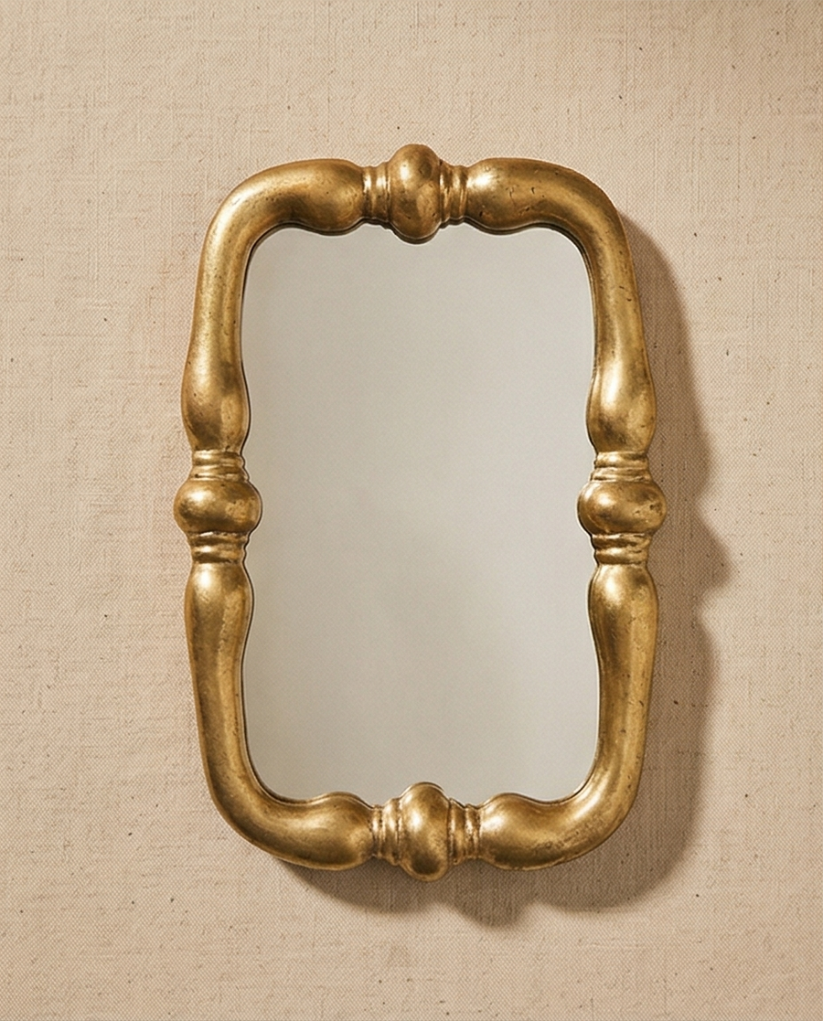 Brass Table Mirror