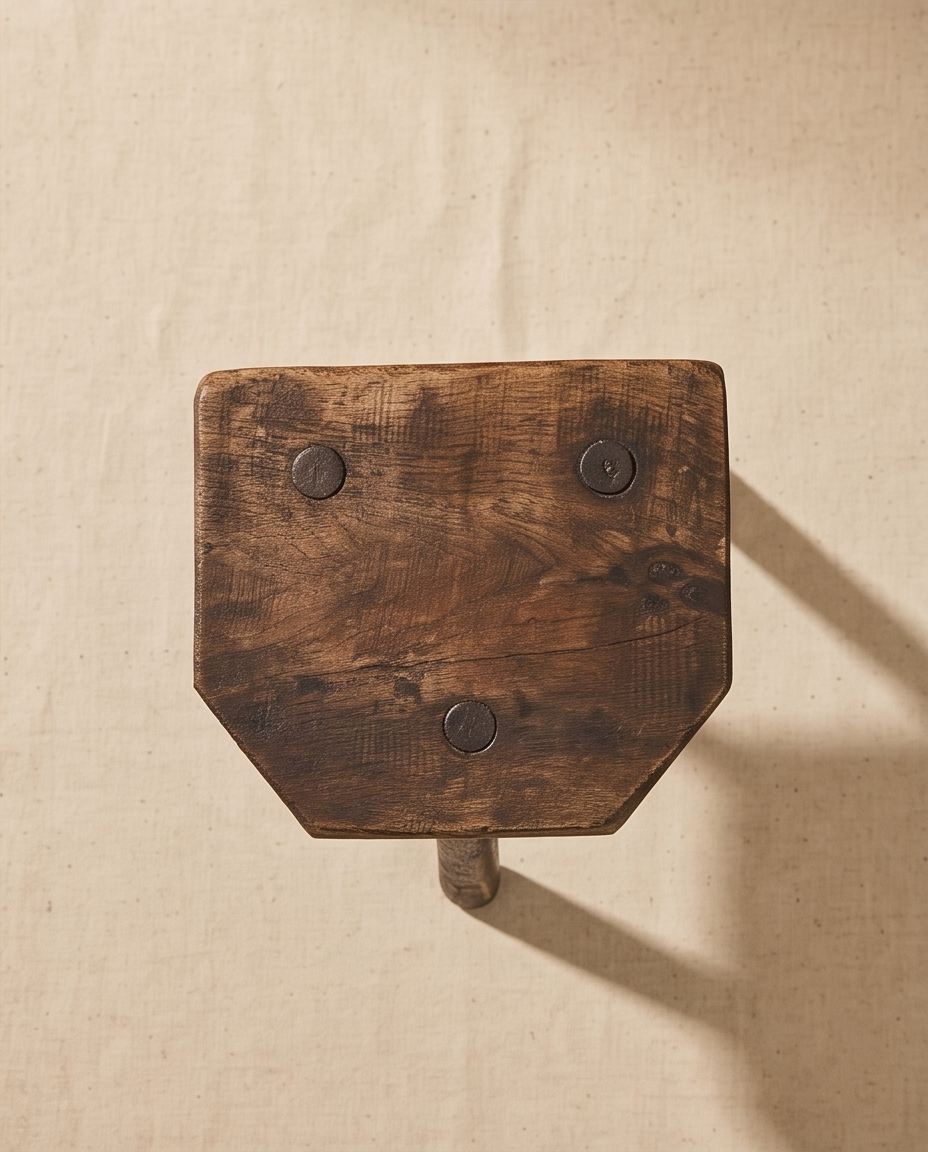 Oak Tripod Stool